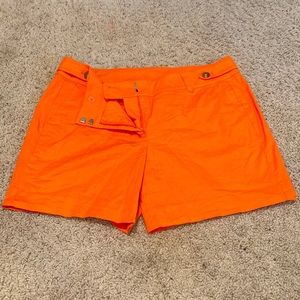 Ann Taylor orange shorts in size 8.                               6inch inseam
